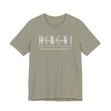 Load image into Gallery viewer, Bella Soft Hineni Colorful logo in dark color Short Sleeve Tees
