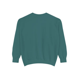 Hineni Awakening Retreat Garment-Dyed Sweatshirt design front only