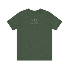Load image into Gallery viewer, Debbies - Meister Eckhart quote with Wildflowers dark heathered Tee
