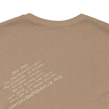 Load image into Gallery viewer, Bella soft- neutral Hineni Paragraph logo- back
