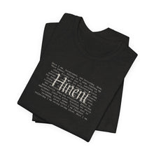 Load image into Gallery viewer, Bella Soft Hineni Tee paragraph front only neutral colors
