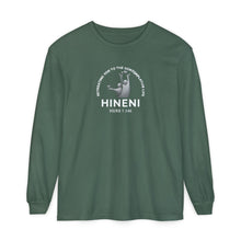 Load image into Gallery viewer, HINENI Presence 'Here I Am' Long Sleeve T‑Shirt
