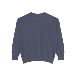 Hineni Awakening Retreat Garment-Dyed Sweatshirt design front only