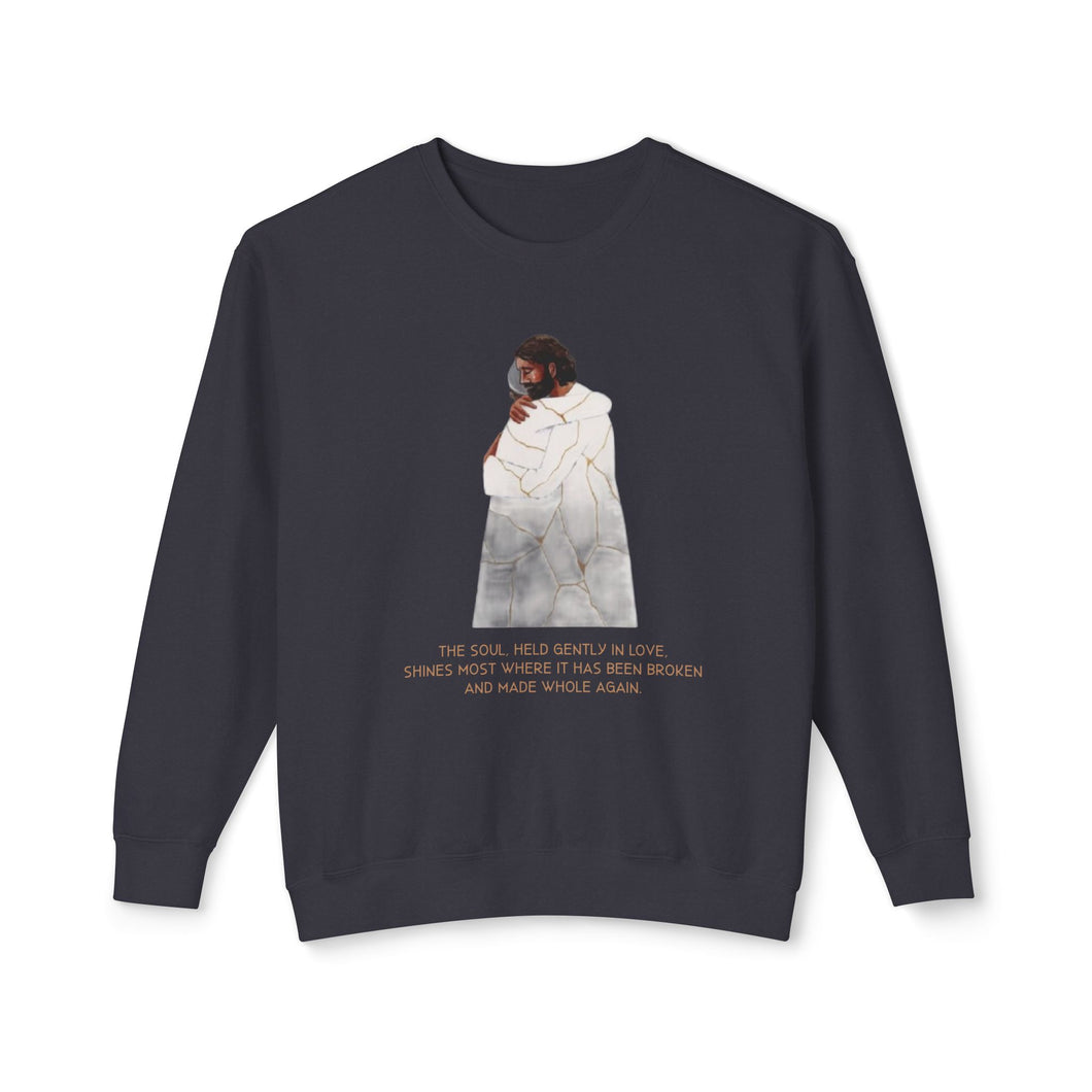 Kintsugi Sweater Unisex Lightweight Crewneck Sweatshirt