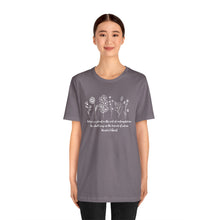 Load image into Gallery viewer, Debbies - Meister Eckhart quote with Wildflowers Heathered Tee
