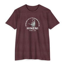 Load image into Gallery viewer, Heathered Hineni Retreating You "Here I Am" T-Shirt
