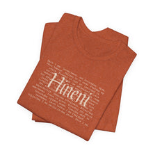 Load image into Gallery viewer, Bella soft- heathered colors - Hineni paragraph logo- with back
