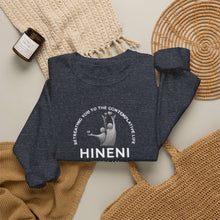 Load image into Gallery viewer, Hineni Retreating You QR Sweatshirt – 'Here I Am'
