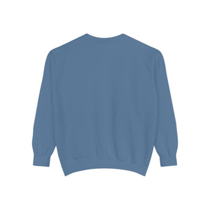 Hineni Awakening Retreat Garment-Dyed Sweatshirt design front only