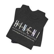 Load image into Gallery viewer, Belle soft Fall colors multi Hineni logo T-Shirt
