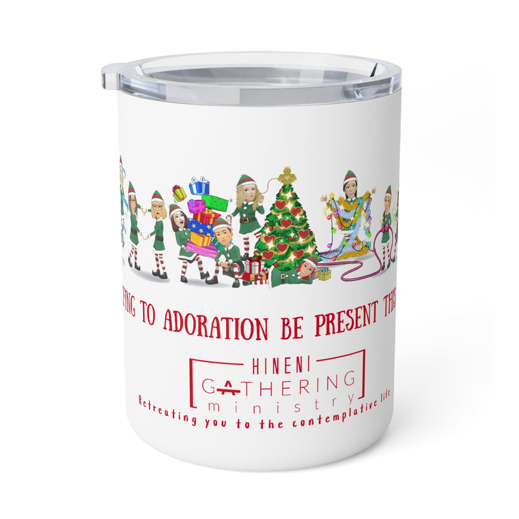 Hineni Christmas Insulated Coffee Mug, 10oz