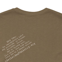 Load image into Gallery viewer, Bella soft- neutral Hineni Paragraph logo- back
