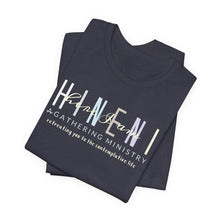 Load image into Gallery viewer, Bella Soft Hineni Colorful logo in dark color Short Sleeve Tees
