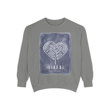 Load image into Gallery viewer, Hineni Awakening Retreat Garment-Dyed Sweatshirt design 2 sides

