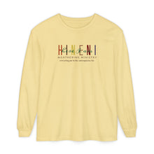 Load image into Gallery viewer, Fall Hineni Logo Comfort Colors Long Sleeve Tee

