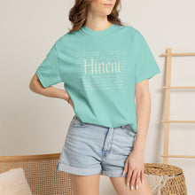 Load image into Gallery viewer, Vivid Hineni Here I Am Paragraph with Jesus Mercy on back

