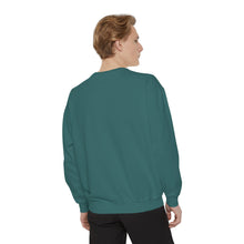 Load image into Gallery viewer, Hineni Awakening Retreat Garment-Dyed Sweatshirt design front only
