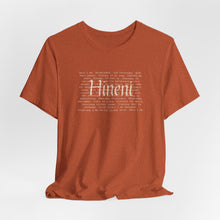 Load image into Gallery viewer, Bella soft- heathered colors - Hineni paragraph logo- with back
