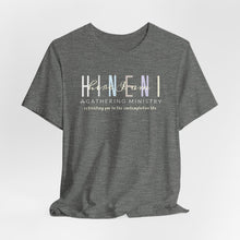 Load image into Gallery viewer, Bella Soft Hineni Colorful logo in dark color Short Sleeve Tees

