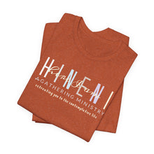 Load image into Gallery viewer, Belle soft Fall colors multi Hineni logo T-Shirt
