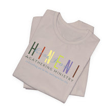 Load image into Gallery viewer, Bella Soft Tee with Colorful Hineni Logo - light colors
