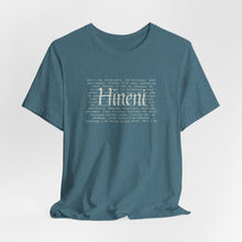Load image into Gallery viewer, Bella soft- heathered colors - Hineni paragraph logo- with back
