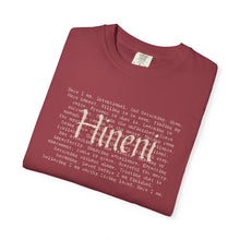 Load image into Gallery viewer, Vivid Hineni Here I Am Paragraph with Jesus Mercy on back
