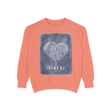 Load image into Gallery viewer, Hineni Awakening Retreat Garment-Dyed Sweatshirt design front only
