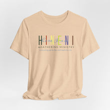 Load image into Gallery viewer, Belle soft Fall colors multi Hineni logo T-Shirt
