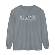 Load image into Gallery viewer, Comfort Colors Pilgrim Long Sleeve Tee  with back logo
