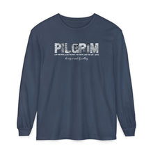 Load image into Gallery viewer, Comfort Colors Pilgrim Long Sleeve Tee  with back logo
