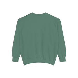 Hineni Awakening Retreat Garment-Dyed Sweatshirt design front only