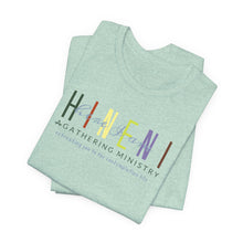 Load image into Gallery viewer, Bella Soft Tee with Colorful Hineni Logo - light colors
