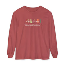 Load image into Gallery viewer, Fall Hineni Logo Comfort Colors Long Sleeve Tee
