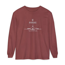 Load image into Gallery viewer, Comfort Colors Long Sleeve T-Shirt — Hineni Christmas Design

