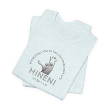 Load image into Gallery viewer, Belle Soft Heather Retreating you Hineni shirt with back
