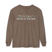 Load image into Gallery viewer, Just elfing around- comfort colors Long Sleeve T-Shirt
