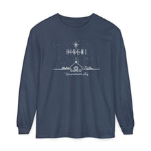 Load image into Gallery viewer, Comfort Colors Long Sleeve T-Shirt — Hineni Christmas Design

