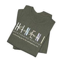 Load image into Gallery viewer, Bella Soft Hineni Colorful logo in dark color Short Sleeve Tees
