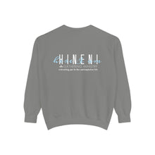 Load image into Gallery viewer, Hineni Awakening Retreat Garment-Dyed Sweatshirt design 2 sides
