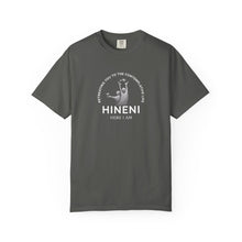 Load image into Gallery viewer, Comfort Colors Tshirt Retreating You  Hineni Logo with back Hey You
