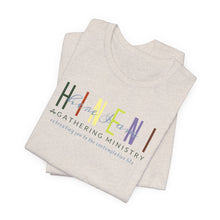 Load image into Gallery viewer, Bella Soft Tee with Colorful Hineni Logo - light colors
