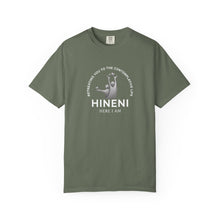 Load image into Gallery viewer, Comfort Colors Tshirt Retreating You  Hineni Logo with back Hey You
