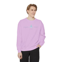 Load image into Gallery viewer, Equanimity Quote on Calm Waters Crewneck
