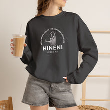 Load image into Gallery viewer, Hineni Retreating You QR Sweatshirt – 'Here I Am'
