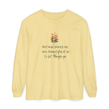 Load image into Gallery viewer, Autumn-Inspires us to let go Long Sleeve tshirt
