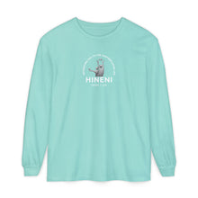 Load image into Gallery viewer, HINENI Presence 'Here I Am' Long Sleeve T‑Shirt
