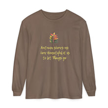 Load image into Gallery viewer, Autumn-Inspires us to let go Long Sleeve tshirt
