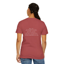 Load image into Gallery viewer, Comfort Colors Tshirt Retreating You  Hineni Logo with back Hey You
