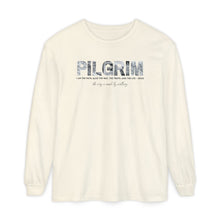 Load image into Gallery viewer, Comfort Colors Pilgrim Long Sleeve Tee  with back logo
